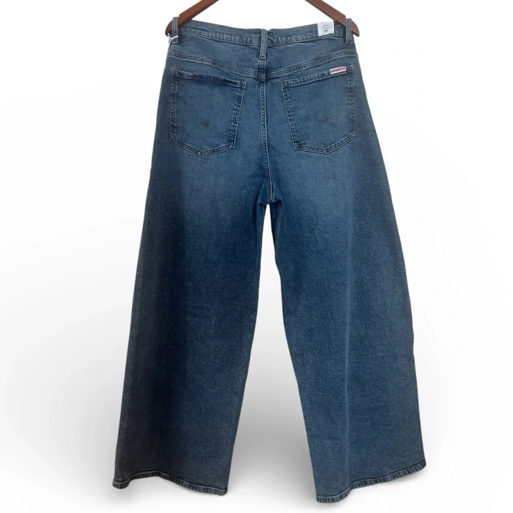 Hudson Jeans Jaime Blue Flare Wide-Leg Denim